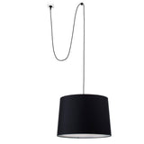 Lámpara de techo colgante Faro Conga grande E27 Ø50cm para dormitorio y salón negro — ref. 68604-56 (1)