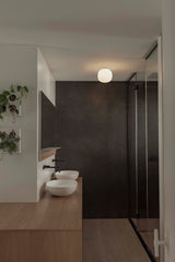 Plafón de techo Faro Amelia E27 LED blanco mate IP44 68610