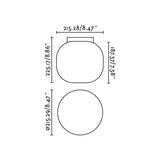 Plafón de techo Faro Amelia E27 LED negro mate IP44 68611