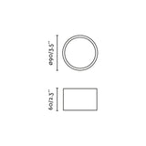 Plafón de techo Faro Mizu LED blanco mate 2700K 8W 68615