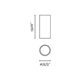 Plafón de techo Faro Rol LED blanco mate 2700K 15W 68621