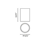 Plafón de techo Faro Rol LED blanco mate 2700K 30W 68623
