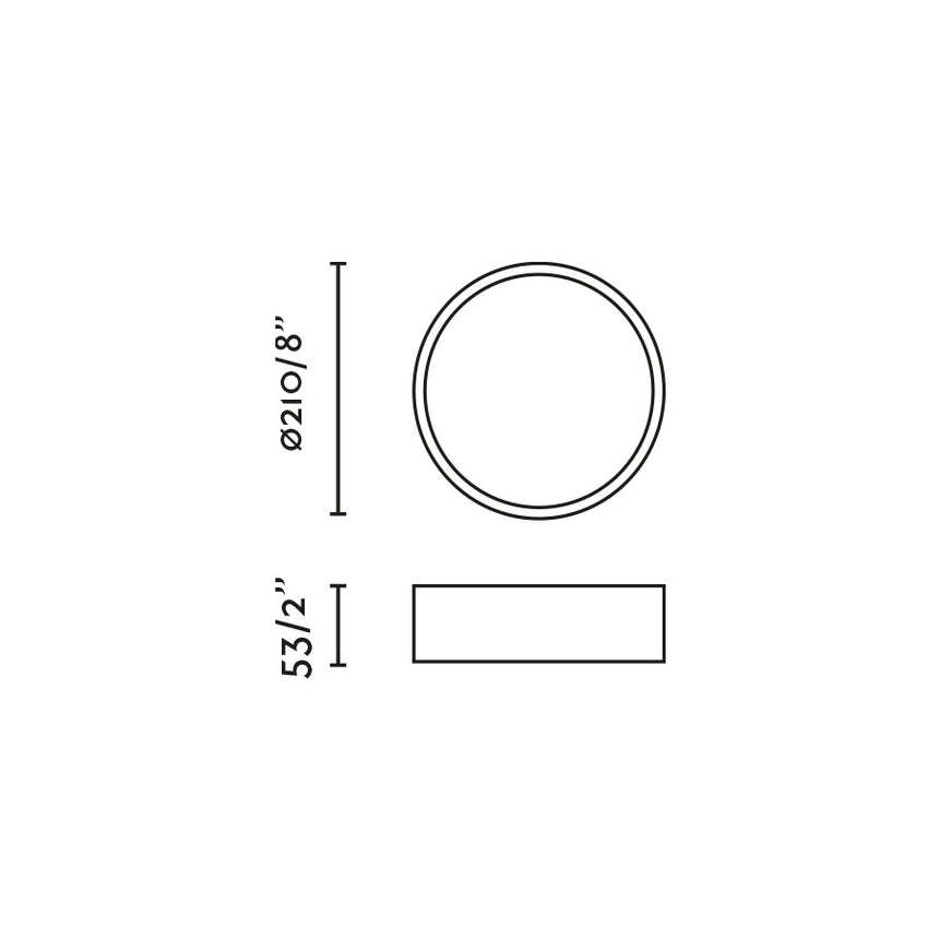 Lámpara de pared aplique Faro Aris LED negro mate 2700K 68626