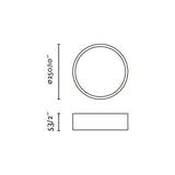 Lámpara de pared aplique Faro Aris LED negro mate 2700K 68628