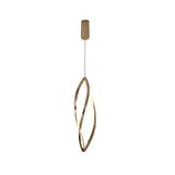 Lámpara de techo colgante Schuller Adele oro rosa acero CCT con mando ambiente