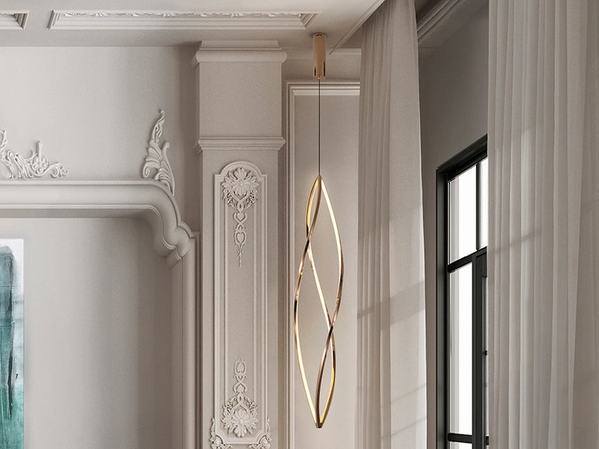 Schuller Adele Lámpara de techo colgante grande oro rosa 690492