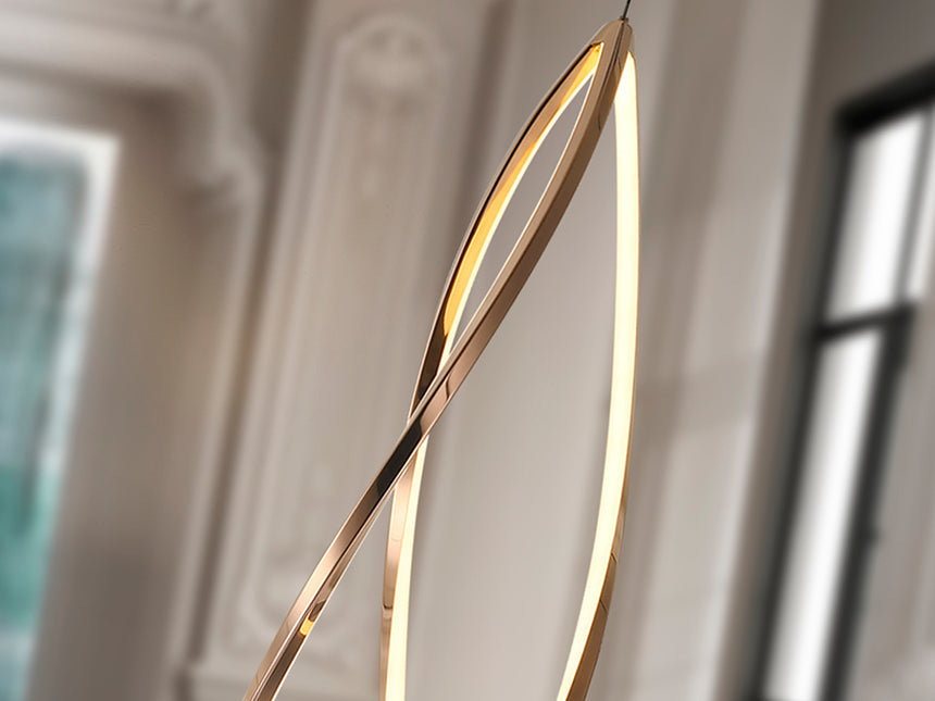 Schuller Adele Lámpara de techo colgante grande oro rosa 690492