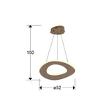 Lámpara de techo colgante Schuller Mirena 1 luz oro rosa acero CCT con mando Ø52cm dimensiones