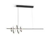 Lámpara de techo colgante Schuller Tornado negro 3000K ambiente
