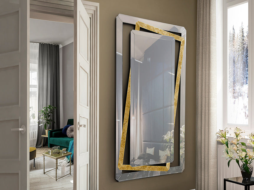 Espejo Schuller Nora pan de oro y negro 100x180cm 693646