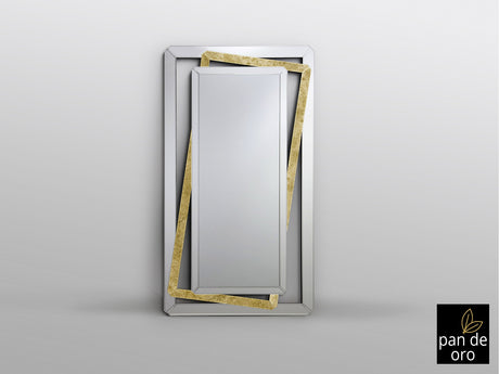 Espejo Schuller Nora pan de oro y negro 100x180cm vista 3
