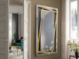 Espejo Schuller Nora pan de oro y negro 100x180cm 693646