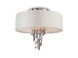 Plafón Schuller Domo 4 luces cromo Ø55cm 69441581