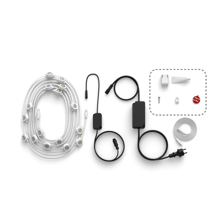 Philips Hue White and Color Ambiance RGBW Guirnalda 32 luces festavia blanco RGBW 24,2W IP65 8721103078506 - imagen 7