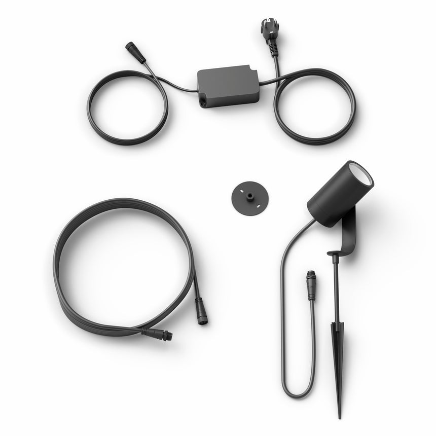 Philips Hue White and Color Ambiance Foco de jardín Lily negro RGBW 8W IP65 1742893P7 590lm - imagen 9