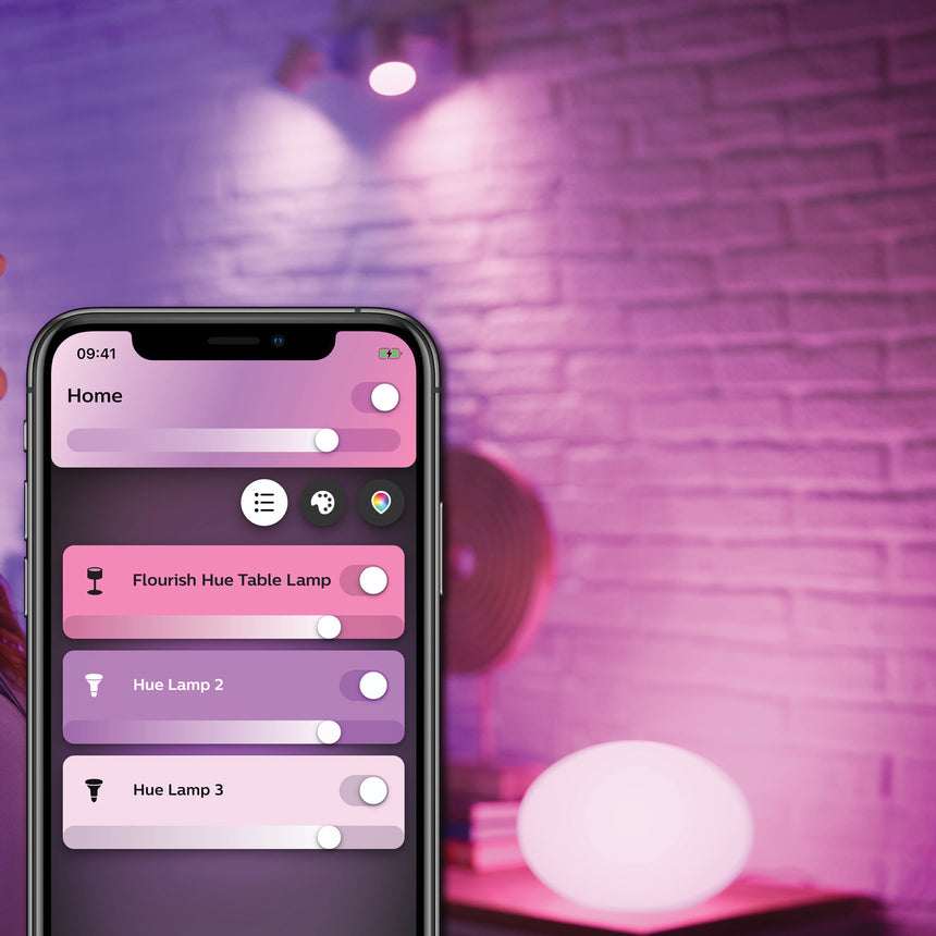 Philips Hue White and Color Ambiance Lámpara de mesa flourish blanco RGBW 10W 800lm 34348100 - imagen 3