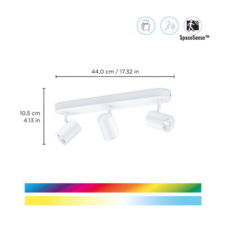 WiZ White and Color Ambiance Foco Imageo 5W 345lm 55191600 - vista alternativa | Philips