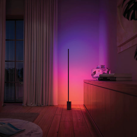 Philips Hue White and Color Ambiance Lámpara de pie signe negro RGBW 29W 871951447621900 2550lm - imagen 3