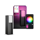 Philips Hue White and Color Ambiance Sobremesa Turaco pedestal grafito RGBW 8,1W IP44 872110311845500
