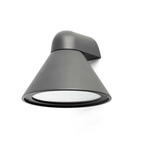 Aplique de exterior Faro Pals 26cm E27 IP65 opal gris oscuro — ref. 70291 (1)