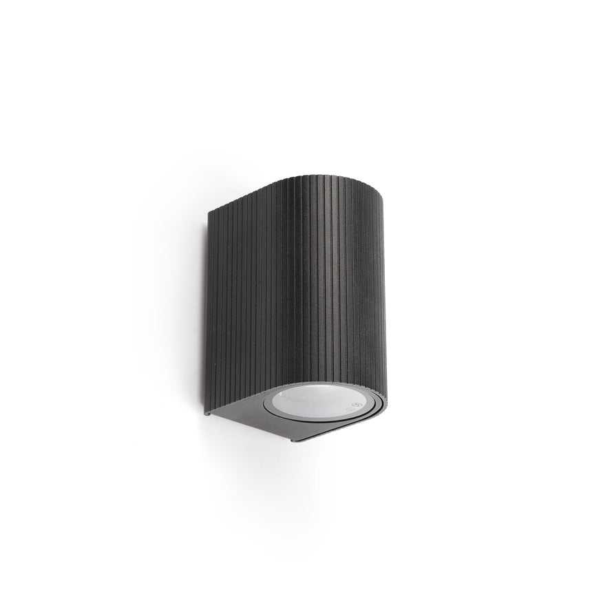 Aplique de exterior Faro Estela 10cm GU10 LED negro IP65 70322