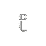 Aplique de exterior Faro Estela 10cm GU10 LED marrón oxido IP65 70324 - vista alternativa