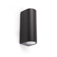 Aplique de exterior Faro Estela 18cm GU10 LED negro IP65 70327