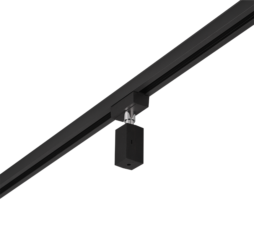 Plafón de techo Trio DUOline negro mate 3cm 703632