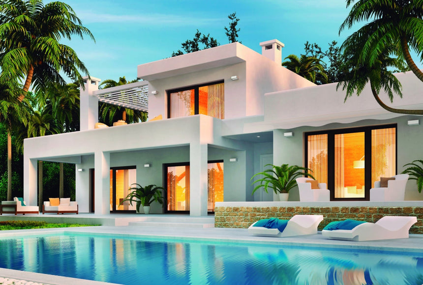 Mantra Utah Aplique exterior E27 IP65 blanco 7051