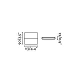 Faro Aday-1 70645 ADAY-1 LED Aplique gris oscuro