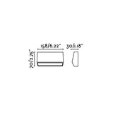 Faro Must-2 70658 MUST-2 LED Aplique gris oscuro