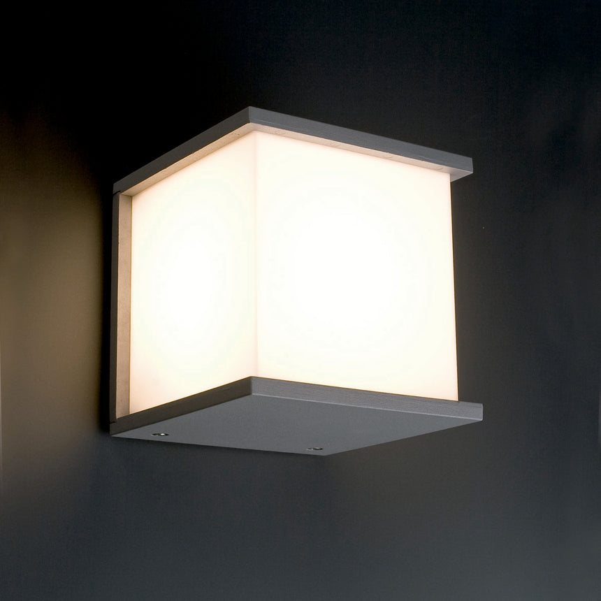 Faro Kubick Aplique Gris 1L E27 60W