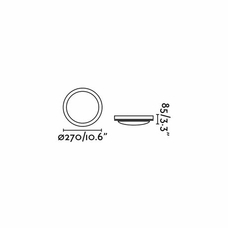 Faro Dakyu 70722 Dakron Plafón blanco ø270cm 1 luz