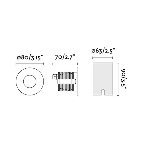 Faro 70736 - Dibujo técnico