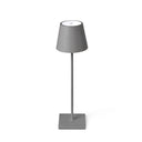Lámpara de mesa de exterior portátil Faro Toc 38cm LED 3000K IP54 opal gris mate — ref. 70777 (1)