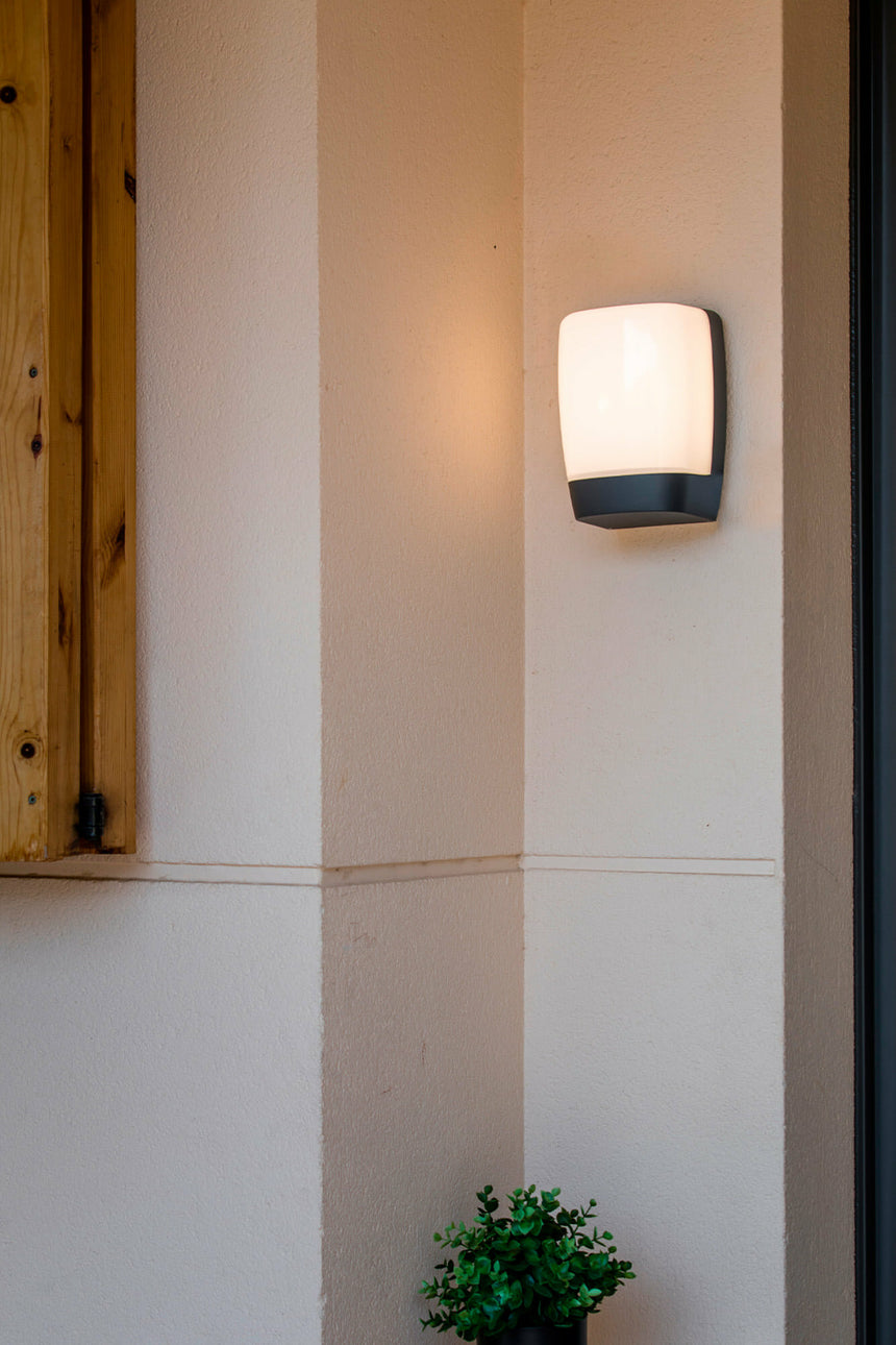 Faro Pol Aplique Gris Oscuro Led 8W