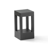 Baliza de exterior sobremuro Faro Agra 20cm LED gris oscuro 2700K IP55 70840