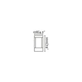 Baliza de exterior sobremuro Faro Agra 20cm LED gris oscuro 2700K IP55 70840 - imagen 3