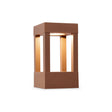Baliza de exterior sobremuro Faro Agra 20cm LED marrón 2700K IP55 70841