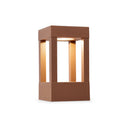 Baliza de exterior sobremuro Faro Agra 20cm LED marrón 2700K IP55 70841