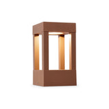 Baliza de exterior sobremuro Faro Agra 20cm LED marrón 2700K IP55 70841
