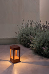 Baliza de exterior sobremuro Faro Agra 20cm LED marrón 2700K IP55 70841 - vista alternativa