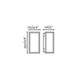 Aplique de exterior Faro Kela 25cm LED negro 2700K IP54 70850