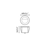 Proyector de exterior Faro Grund LED inoxidable satinado 2700K IP67 24V 7W 70855