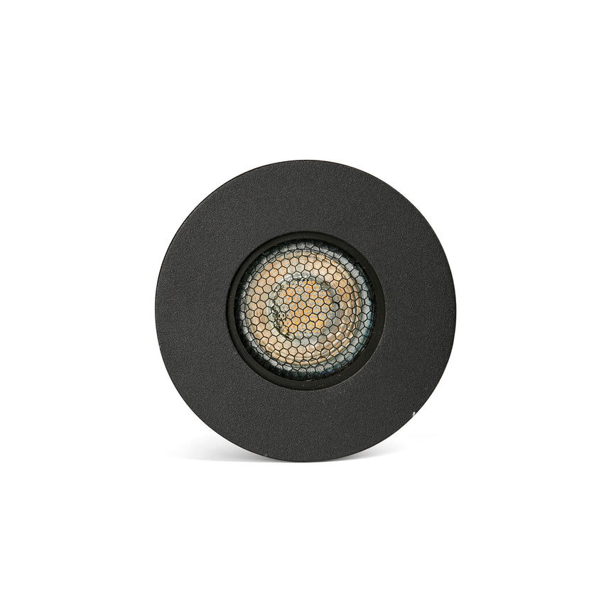 Empotrable de suelo exterior Faro Grund GU10 LED negro anodizado IP67 70871