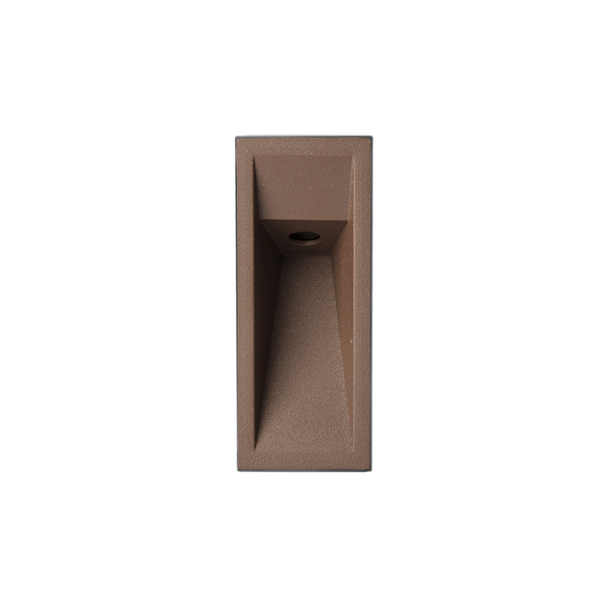Empotrable de pared exterior Faro Til LED marrón oxido 2700K IP65 24V 70929