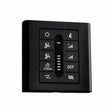 Controlador de pared ventilador LedsC4 Wall Controller negro con luz motor DC 71-C340-05-05