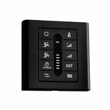 Controlador de pared ventilador LedsC4 Wall Controller negro con luz motor DC 71-C340-05-05