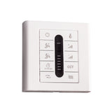 Controlador de pared ventilador LedsC4 Wall Controller blanco con luz motor DC 71-C340-14-14