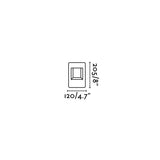 Faro Naya Sobremuro Gris Oscuro Led 8W 3000K